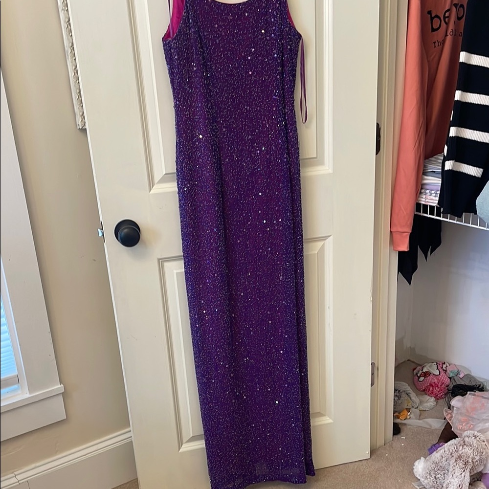 MARINA Purple Sparkly Dress for Special Occasions, like new